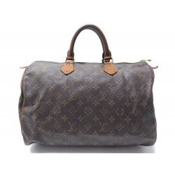 VINTAGE SAC A MAIN LOUIS VUITTON SPEEDY 35 USA CABAS TOILE MONOGRAM LV BAG