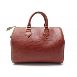 NEUF SAC A MAIN LOUIS VUITTON SPEEDY 25 EN CUIR EPI MARRON LEATHER HANDBAG 1410€