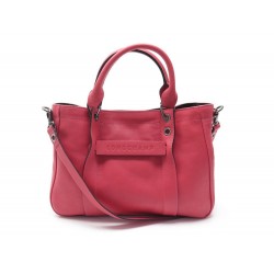 NEUF SAC A MAIN LONGCHAMP 3D S L1115770A27 CUIR ROSE FUSHIA BANDOULIERE BAG 580€