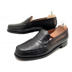 CHAUSSURES JM WESTON 180 MOCASSINS 8D 42 EN CUIR NOIR BLACK LOAFERS SHOES 590