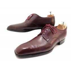 CHAUSSURES JM WESTON BEAUBOURG DERBIES 9D 43 EN CUIR BORDEAUX LEATHER SHOES 680