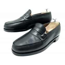 CHAUSSURES JM WESTON 180 MOCASSINS 6.5C 41 CUIR GRAINE NOIR LEATHER SHOES 610€