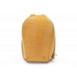 SAC A DOS LOUIS VUITTON ELLIPSE EN CUIR EPI JAUNE YELLOW LEATHER HAND BAG 1100