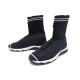 NEUF CHAUSSURES FENDI BASKETS MONTANTES 39 40 FACON CHAUSSETTES BLEU MARINE 650€