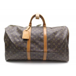 SAC A MAIN DE VOYAGE LOUIS VUITTON KEEPALL 55 TOILE MONOGRAM TRAVEL BAG 1080€