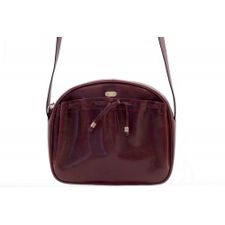 VINTAGE SAC A MAIN CELINE EN CUIR BORDEAUX BANDOULIERE LEATHER HAND BAG 500€