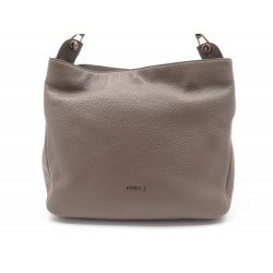 SAC A MAIN FURLA EN CUIR GRAINE TAUPE 31 CM GREY GRAINED LEATHER HAND BAG 350