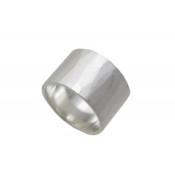 BAGUE DINH VAN PI CHINOIS EN ARGENT MASSIF MARTELE TAILLE 51 SILVER RING 290€