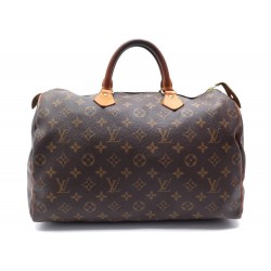 SAC A MAIN LOUIS VUITTON SPEEDY 35 EN TOILE MONOGRAM MARRON CANVAS HAND BAG 815€