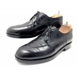 CHAUSSURES AUBERCY 9 43 CHARLES DERBY CHASSE EN CUIR NOIR POCHON JM WESTON 780€