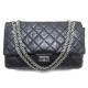 SAC A MAIN CHANEL GRAND 2.55 MADEMOISELLE BANDOULIERE EN CUIR NOIR HANDBAG 5350€