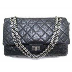 SAC CHANEL 2.55 CUIR NOIR 