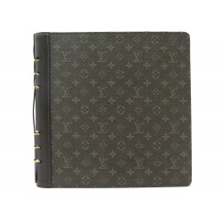 NEUF COUVERTURE PORTE CAHIER LOUIS VUITTON MONOGRAM MINI LIN KAKI NOTEBOOK 590€