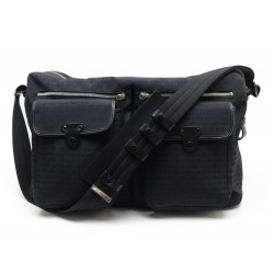 SAC A MAIN DE VOYAGE DIOR HOMME EN TOILE MONOGRAMMEE NOIR BLACK TRAVEL BAG 1650