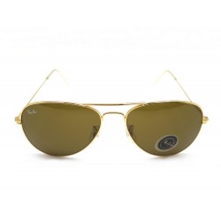 NEUF LUNETTES DE SOLEIL RAY BAN B&L USA AVIATOR PILOTE 52/14 DORE & MARRON 159€