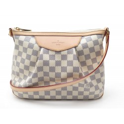 NEUF SAC A MAIN LOUIS VUITTON SIRACUSA PM TOILE DAMIER AZUR CANVAS HANDBAG 1600€