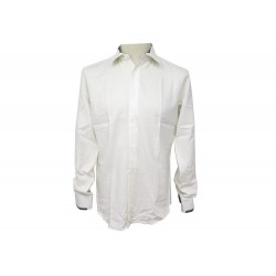 NEUF CHEMISE HERMES AJUSTEE COL DROIT SOUPLE 39 M 15.5 MANCHES LONGUES 480€