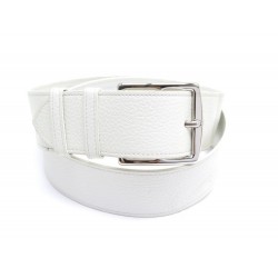 CEINTURE HERMES ETRIVIERE LARGE T90 EN CUIR CLEMENCE BOUCLE ARGENTEE BELT 670€