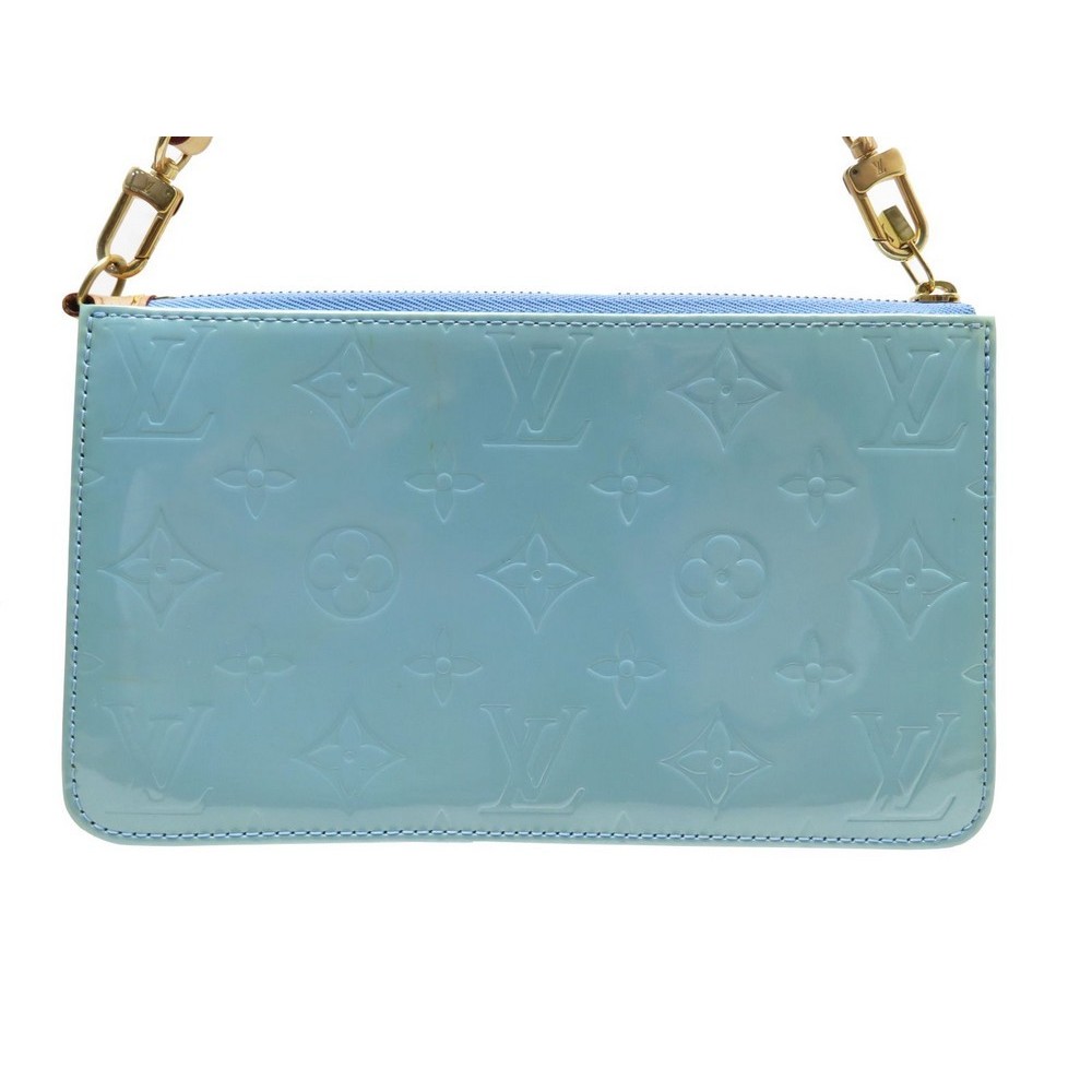 Louis Vuitton Baby Blue Monogram Vernis Lexington Pochette Bag