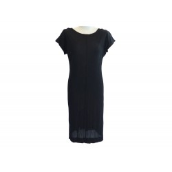 ROBE MI LONGUE PRADA MANCHES COURTES 44 IT 40 FR M EN VISCOSE NOIR DRESS 980€