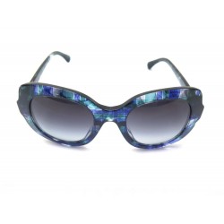 NEUF LUNETTES DE SOLEIL CHANEL 71084A EN PLASTIQUE BLEU + POCHON SUNGLASSES 360€