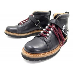 CHAUSSURES HESCHUNG RICHMOND 6.5 41.5 BOTTINES EN CUIR NOIR HIKING BOOTS 690€