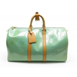 SAC A MAIN LOUIS VUITTON KEEPALL 45 EN CUIR MONOGRAM VERNIS TRAVEL BAG 1940€