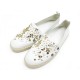 NEUF ESPADRILLES LOUIS VUITTON CUIR BLANC 