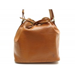 SAC A MAIN LOUIS VUITTON NOE PM EN CUIR EPI CAMEL LEATHER SHOULDER HANDBAG 1410€