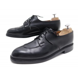 CHAUSSURES JM WESTON 598 DERBY DEMI CHASSE CUIR NOIR 9.5C 43.5 BLACK SHOES 750€