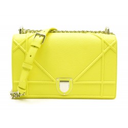 NEUF SAC A MAIN DIOR DIORAMA M0422PVRG CUIR GRAINE JAUNE ACACIA PURSE NEW 2750€