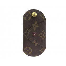 VINTAGE PORTE CLE LOUIS VUITTON EN TOILE MONOGRAM MARRON CANVAS KEY HOLDER 170€