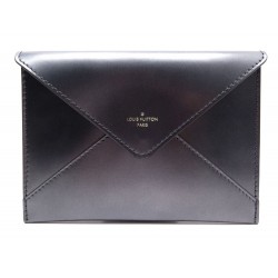 NEUF ENVELOPPE LOUIS VUITTON CUIR NOIR 