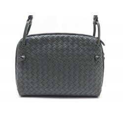 NEUF SAC A MAIN BOTTEGA VENETA CUIR INTRECCIATO NAPPA GRIS BANDOULIERE BAG 1350€