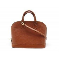 SAC A MAIN LOUIS VUITTON ALMA PM M40302 EN CUIR EPI MARRON BROWN HAND BAG 1550