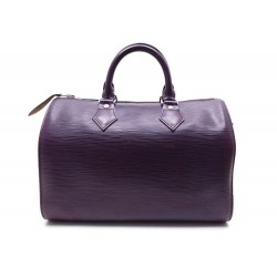 SAC A MAIN LOUIS VUITTON SPEEDY EN CUIR EPI VIOLET PURPLE LEATHER PURSE 1480€