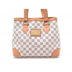 NEUF SAC A MAIN LOUIS VUITTON HAMPSTEAD MM TOILE DAMIER AZUR CANVAS PURSE 1600