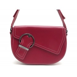 NEUF SAC A MAIN LANCEL EN CUIR ROUGE NEW RED LEATHER SHOULDER HANDBAG 490€