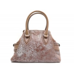 NEUF SAC A MAIN FENDI ETNIKO 8BN157 CUIR BEIGE NEW LEATHER HANDBAG PURSE 1190€