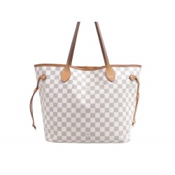 SAC A MAIN LOUIS VUITTON NEVERFULL TOILE DAMIER AZUR MM 