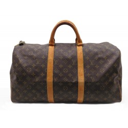 VINTAGE SAC VOYAGE A MAIN LOUIS VUITTON KEEPALL 50 MONOGRAM TRAVEL BAG 1060