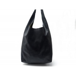 SAC A MAIN CELINE CABAS EPAULE POCHETTE EN CUIR NOIR BLACK TOTE BAG 1800€