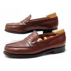 CHAUSSURES JM WESTON MOCASSINS 3B 36 CUIR MARRON 