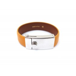 BRACELET CELINE THIN 46D033RQU TAILLE M EN CUIR ORANGE SAFRAN + BOITE 405€