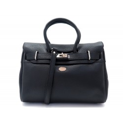 NEUF SAC A MAIN MAC DOUGLAS PYLA BUNI XS BANDOULIERE EN CUIR NOIR HAND BAG 360€