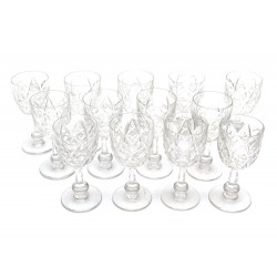 LOT DE 13 VERRES CRISTAL BACCARAT 