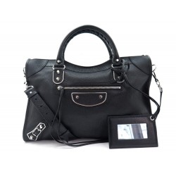 NEUF SAC A MAIN BALENCIAGA CLASSIC EDGE CUIR NOIR 