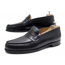 CHAUSSURES JM WESTON MOCASSINS 180 6.5C 40.5 CUIR NOIR BLACK LOAFERS SHOES 610€