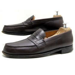 CHAUSSURES JM WESTON MOCASSINS 180 6.5C 40.5 EN CUIR MARRON LOAFERS SHOES 610€