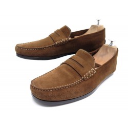 CHAUSSURES JM WESTON MOCASSIN DAIM MARRON 